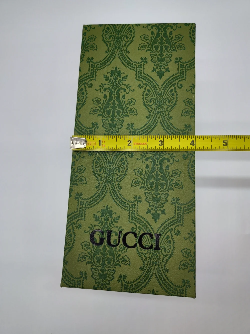 GUCCI Green Damask Gift Box Storage Box Luxe Packaging Decor Vanity LIKE NEW